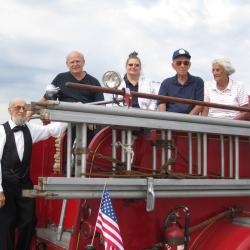 Don, Scott, Lessa, and Karl preparing for another parade